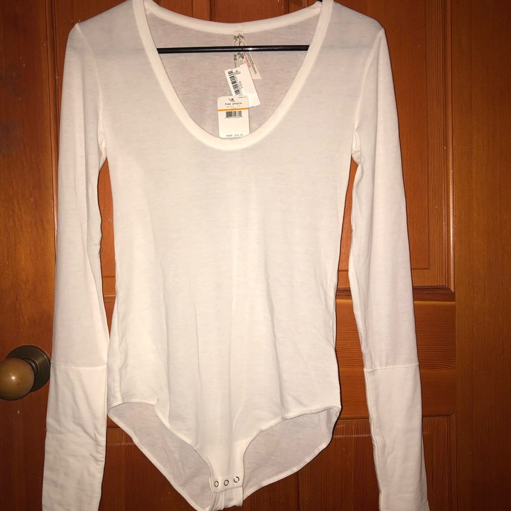 White long sleeve bodysuit